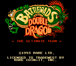   BATTLETOADS AND DOUBLE DRAGON: THE ULTIMATE TEAM