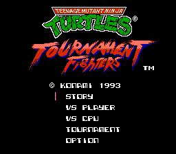   TEENAGE MUTANT NINJA TURTLES - TOURNAMENT FIGHTERS